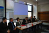  Conferinta de presa, Brasov, 3 iunie 2008 - Daniel Hadar (PricewaterhouseCoopers Romania), Serge Mary (PricewaterhouseCoopers Belgia), Mariana Vizoli (Ministerul Economiei si Finantelor), Eugen Ciorici (Agentia Nationala de Administrare Fiscala), Lucian Voinescu (Directia Generala a Finantelor Publice Brasov), Silviu Costea (AXA Group/Camera de Comert si Industrie Brasov)